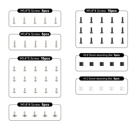 BetaFPV Screw Pack kit vis drone Pavo Meteor