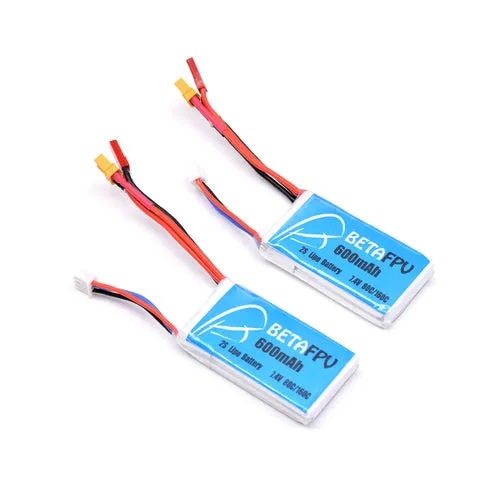 BetaFPV batterie LiPo 2S 600mAh XT30 lot de 2