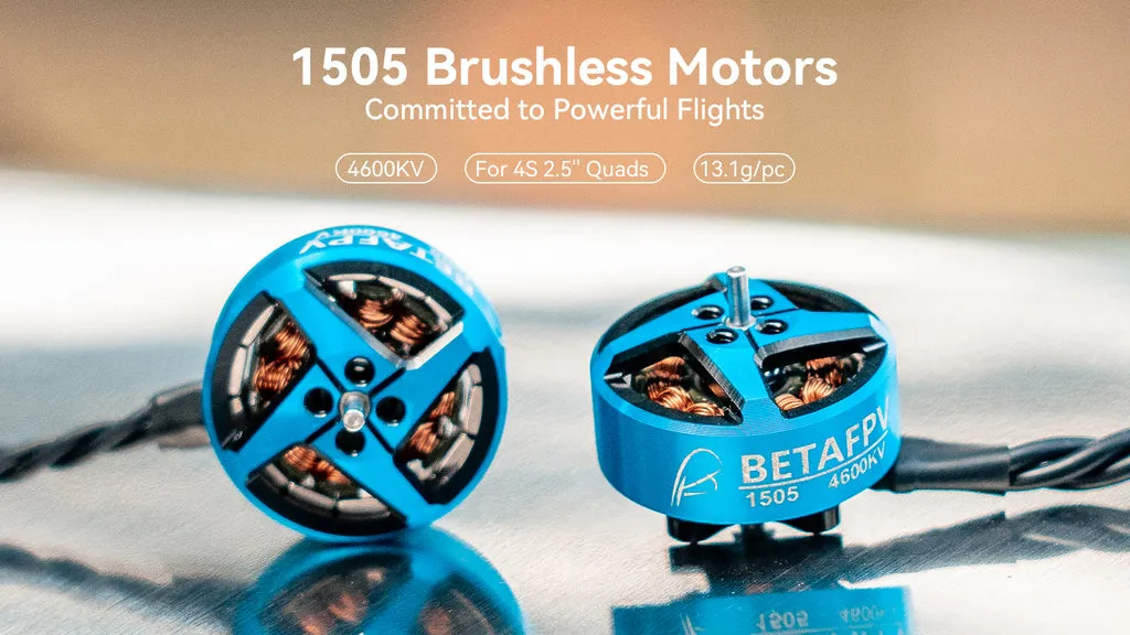 BetaFPV 1505 4600KV moteur brushless 4S 2,5 pouces