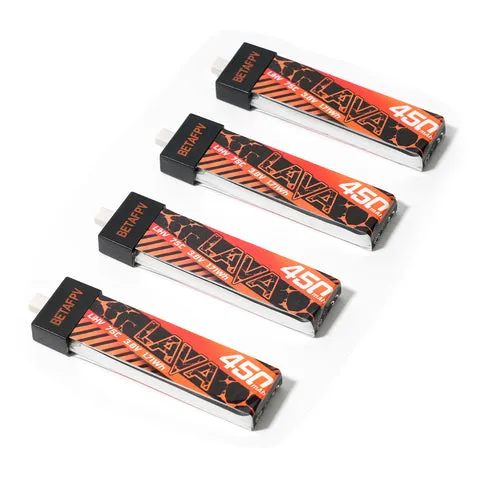 BetaFPV LAVA batterie LiHV 1S 450mAh 75C BT2.0 x4