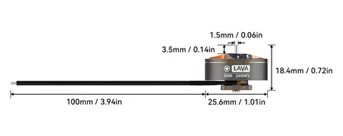BetaFPV LAVA 2006 moteur brushless 2400KV 6S