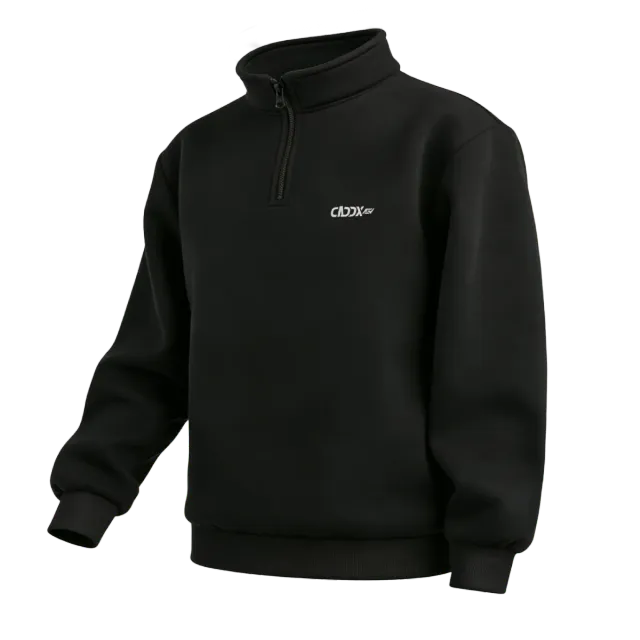 CaddxFPV Logo Half-Zip Sweatshirt sweat à col zippé