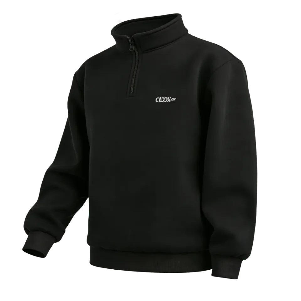 CaddxFPV Logo Half-Zip Sweatshirt sweat à col zippé