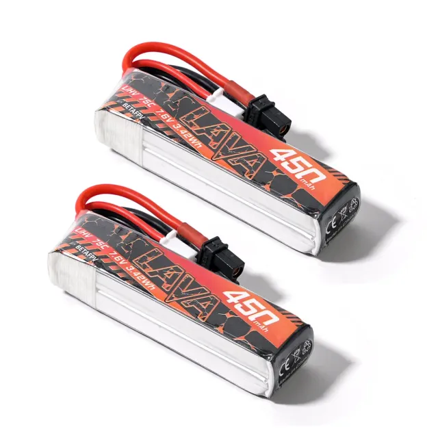 BetaFPV LAVA batterie LiHV 450mAh 75C XT30 lot 2