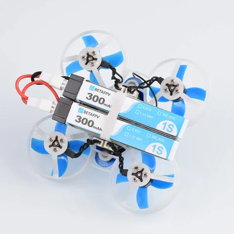 BetaFPV PH2.0 batterie LiPo 1S 300mAh 30C lot 8