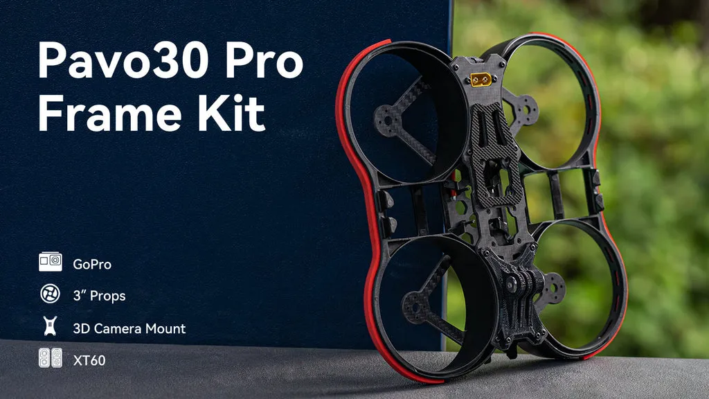 BetaFPV Pavo30 Pro Kit Cadre Carbone 157mm