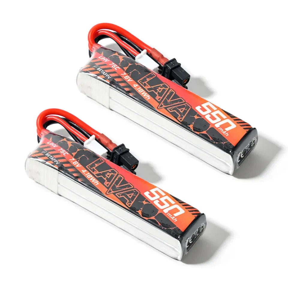 BetaFPV Lava batterie LiHV 550mAh 75C XT30 2 pièces