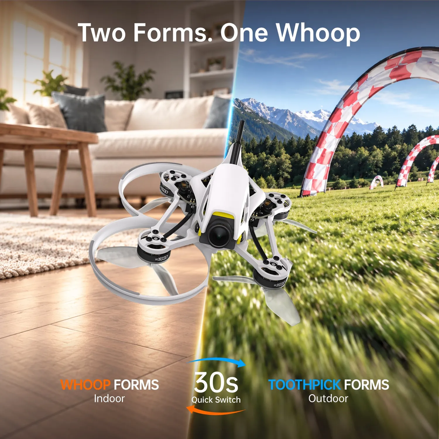 CaddxFPV Curve Micro P18 drone FPV tiny whoop 1S ELRS