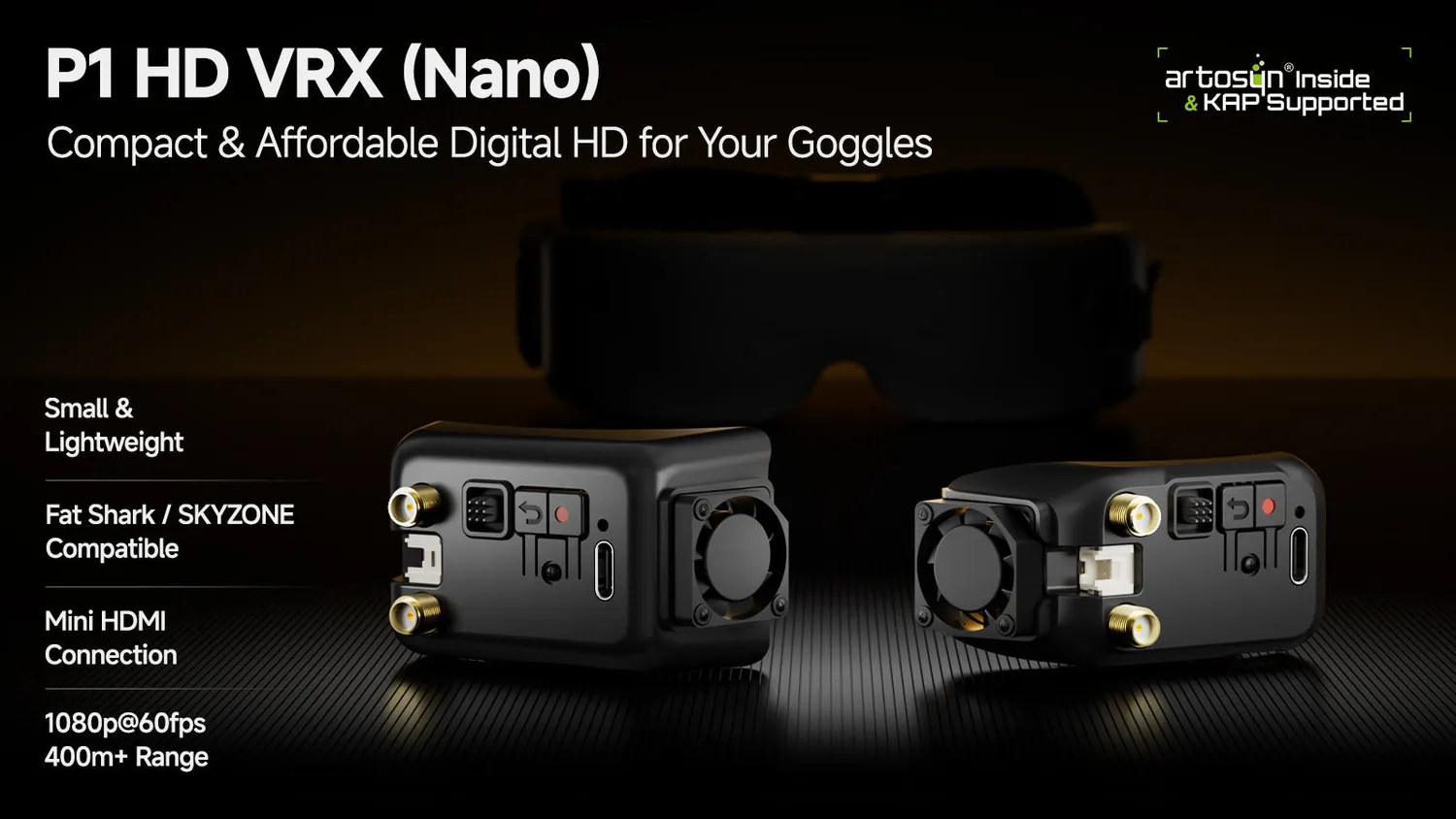 BetaFPV P1 HD VRX Nano récepteur vidéo HD