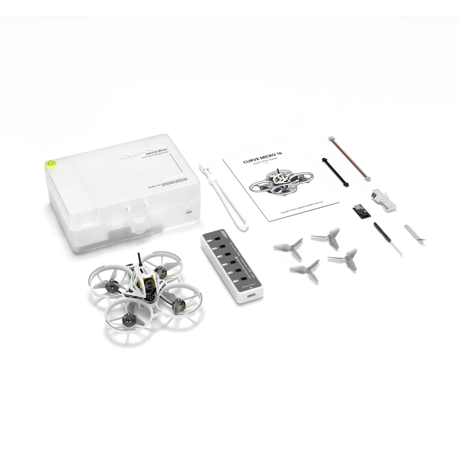 CaddxFPV Curve Micro 16 drone tiny whoop 1080p 48 g