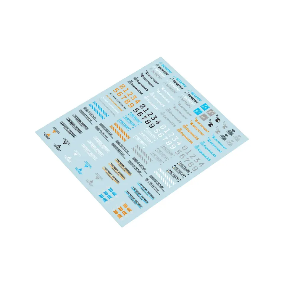BetaFPV Waterslide Decals autocollants drone fluorescent