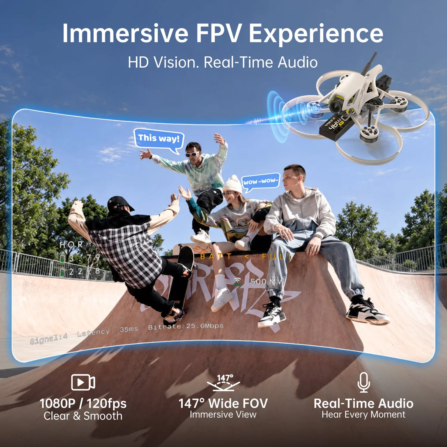 CaddxFPV Curve Micro P18 drone FPV tiny whoop 1S ELRS
