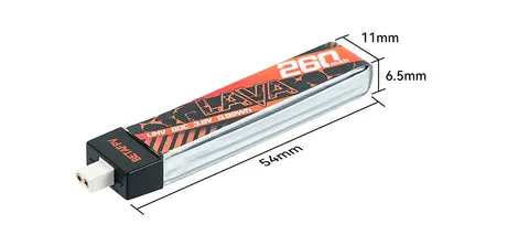 BetaFPV LAVA 1S 260mAh 80C Battery batterie LiHV 5 pièces