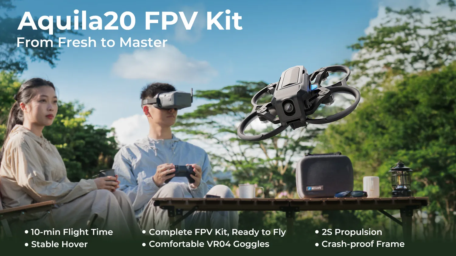 BetaFPV Aquila20 kit FPV prêt à voler 2S 10 min