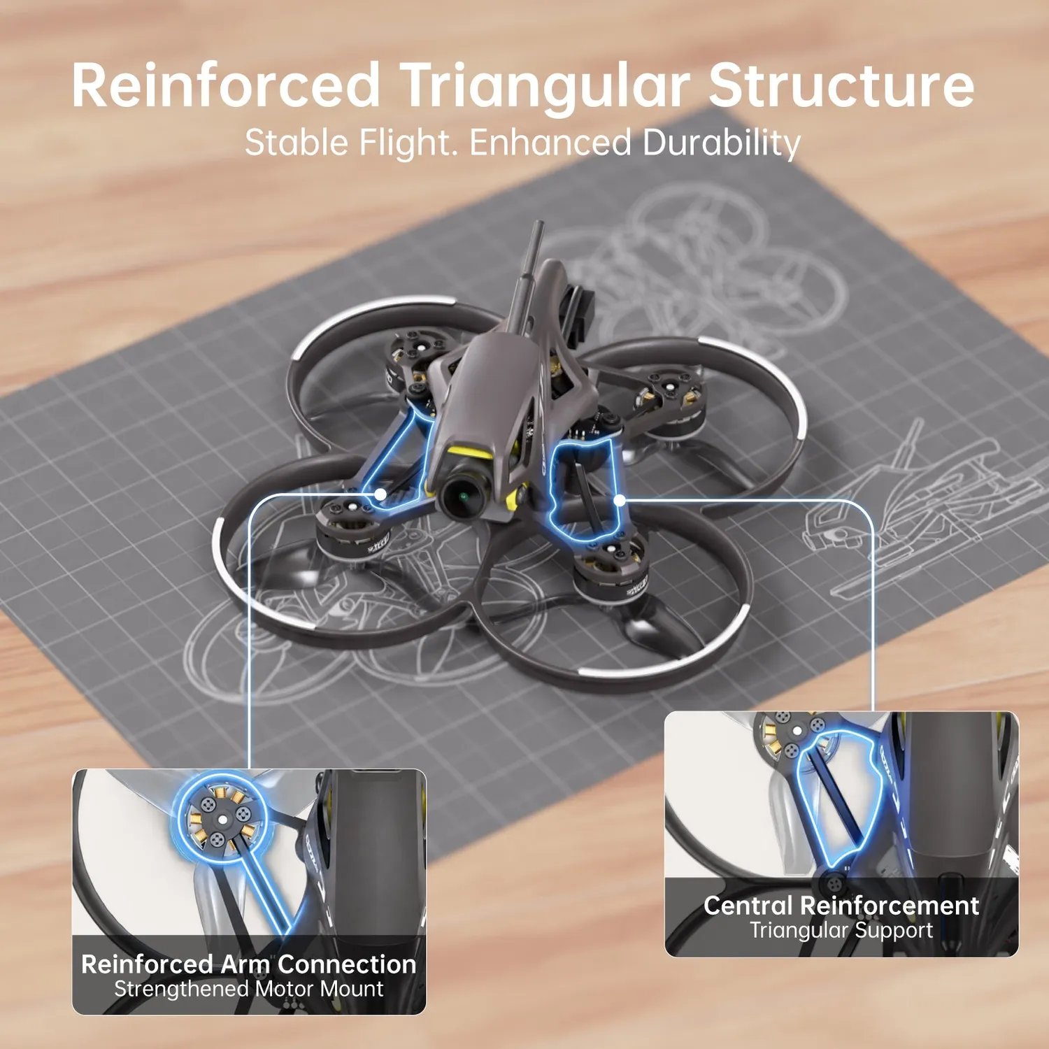 CaddxFPV Curve Micro P18 drone FPV tiny whoop 1S ELRS