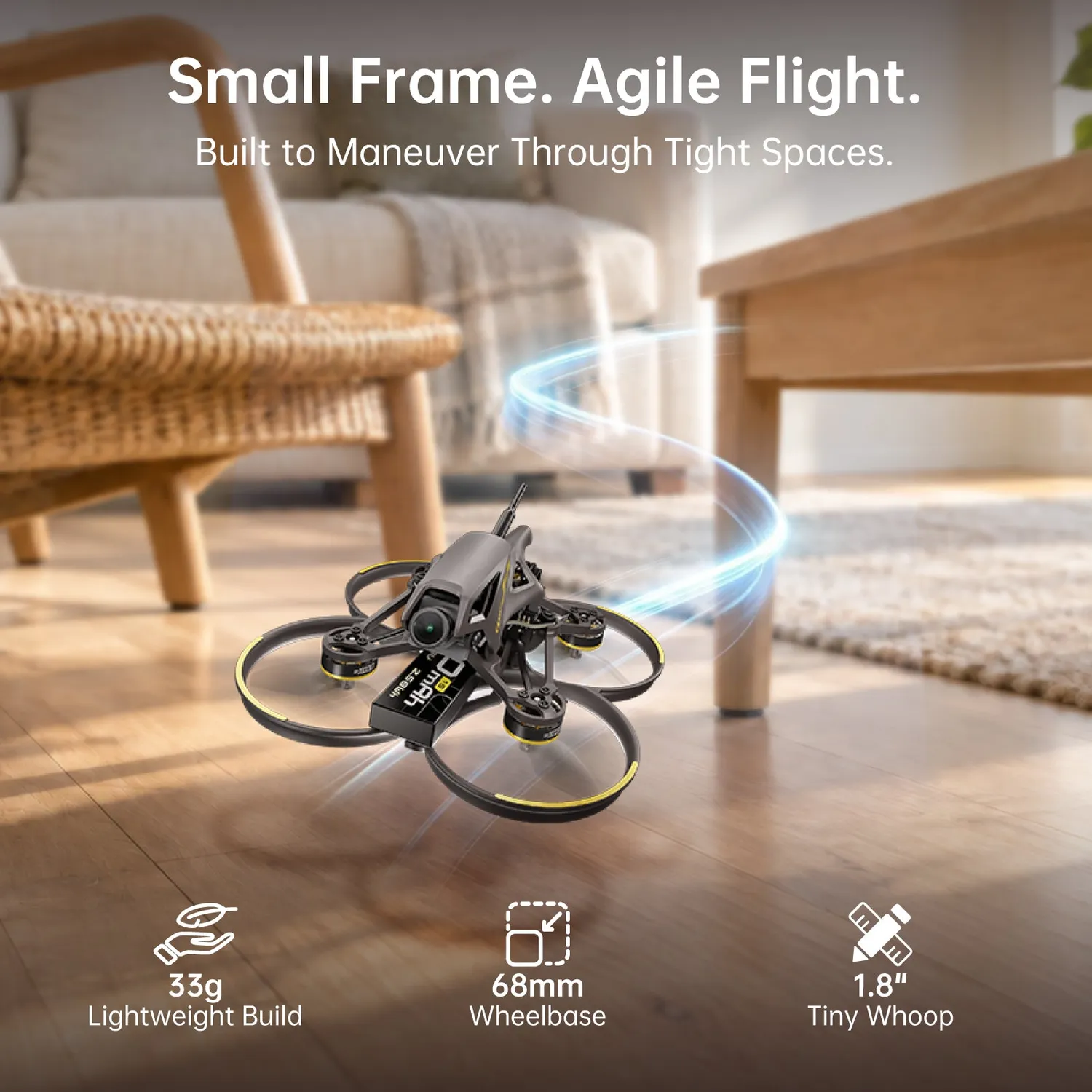 CaddxFPV Curve Micro P18 drone FPV tiny whoop 1S ELRS